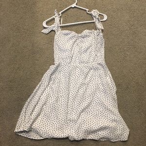 Off the Shoulder Polka Dot Dress